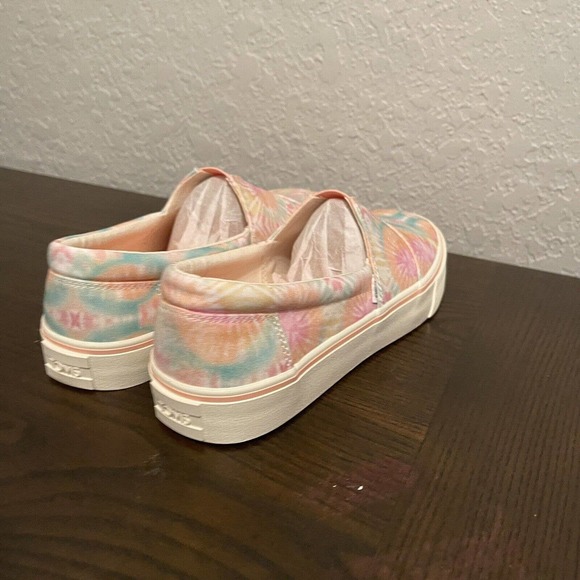 New TOMS Womans Sz 8.5 Alpargata Fenix Slip On Candy Pink Tie Dye Canvas NIB - Picture 6 of 9